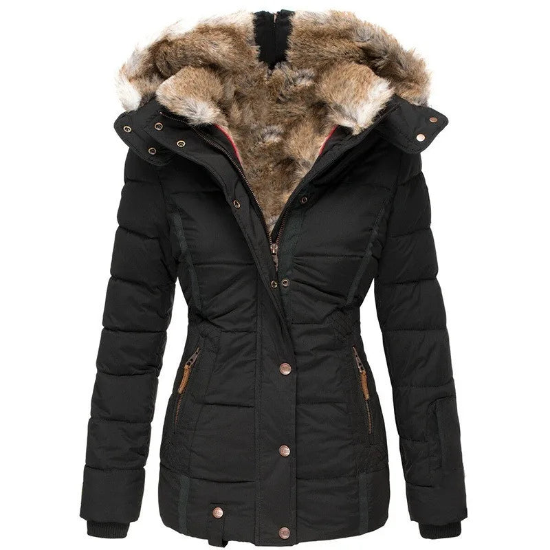 Women's Winter Jacket With Fur Hood | Puffer