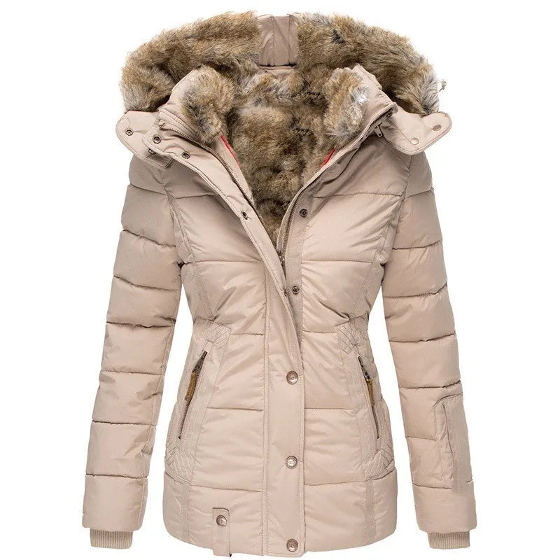 Women's Winter Jacket With Fur Hood | Puffer