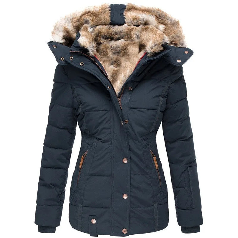 Women's Winter Jacket With Fur Hood | Puffer
