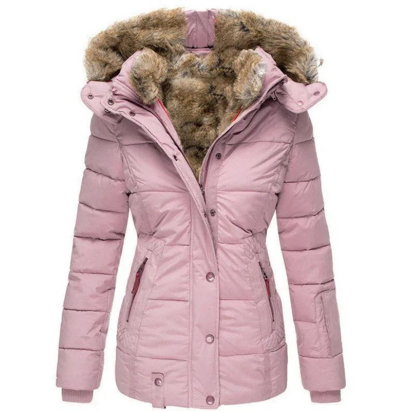 Women's Winter Jacket With Fur Hood | Puffer