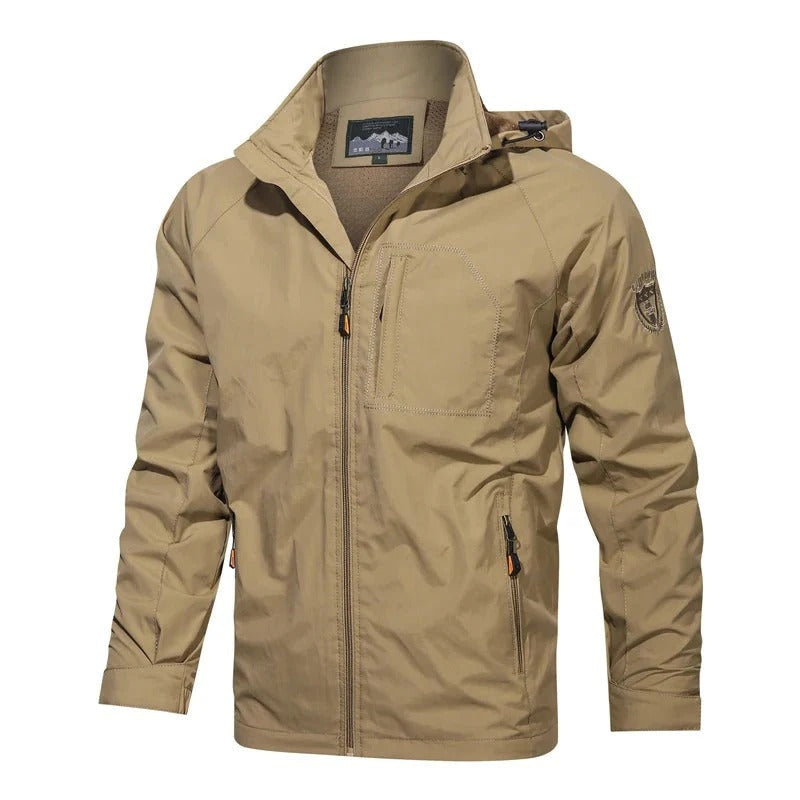 Men's Lightweight Summer Jacket With Zip Front