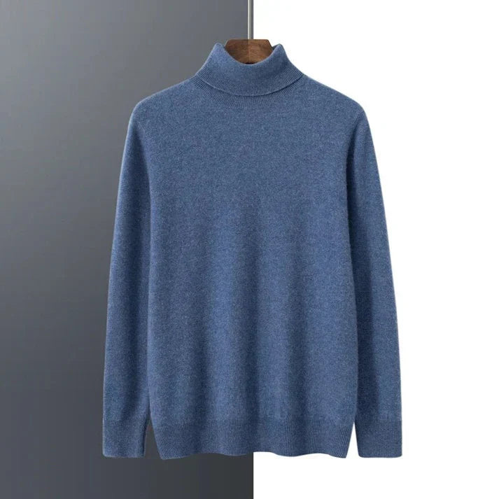 Men's Sweater With Ribbed Turtleneck | Knit