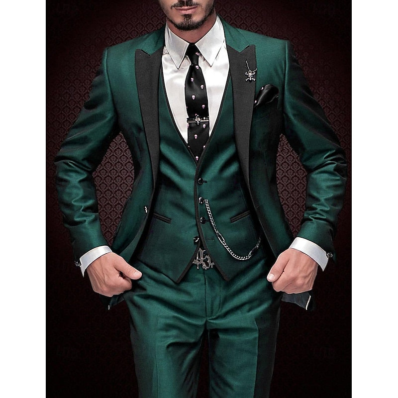 LINEN THREE-PIECE SUIT FOR MEN