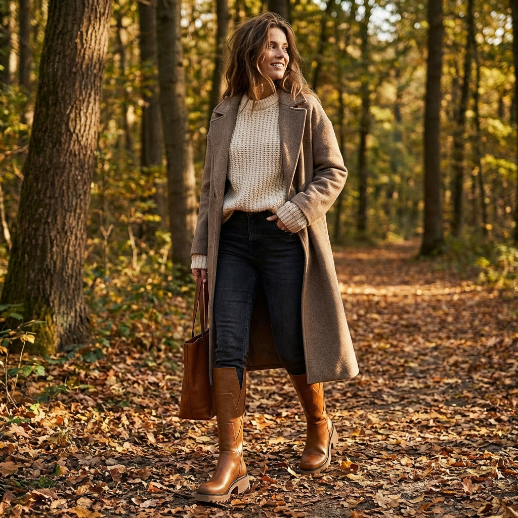 Isla | Women's Knee-High Boots With Chunky Sole And Block Heel | Bold