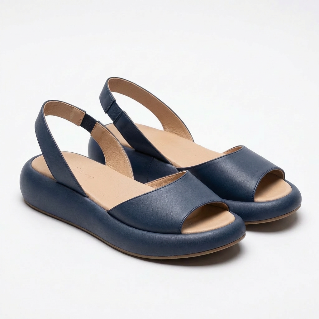 Luna | Women's Platform Sandals With Slingback Strap And Open Toe | Comfort