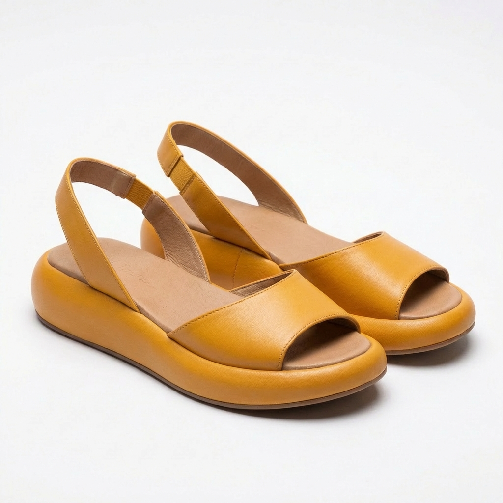 Luna | Women's Platform Sandals With Slingback Strap And Open Toe | Comfort