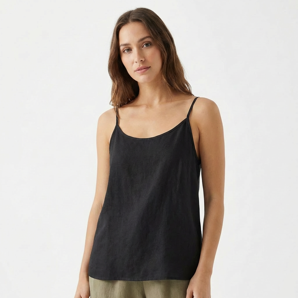 Bella | Women's Camisole With Spaghetti Straps And Scoop Neck | Minimal