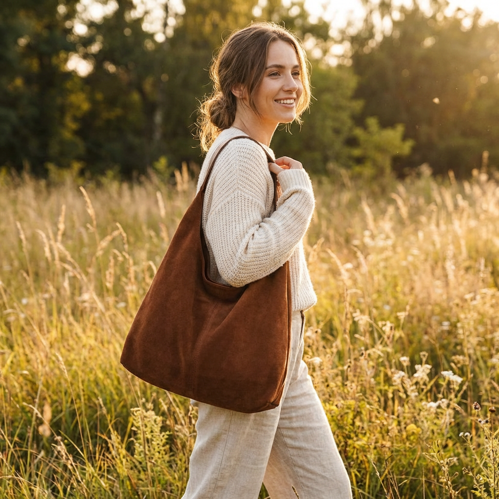 Isla | Women's Shoulder Bag With Curved Shape And Single Handle | Bohemian