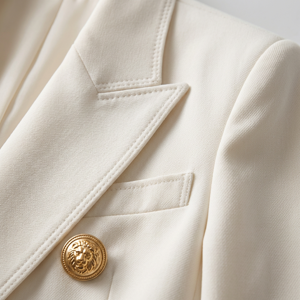 Bella | Women's Blazer With Double-Breasted Design And Gold Buttons | Power
