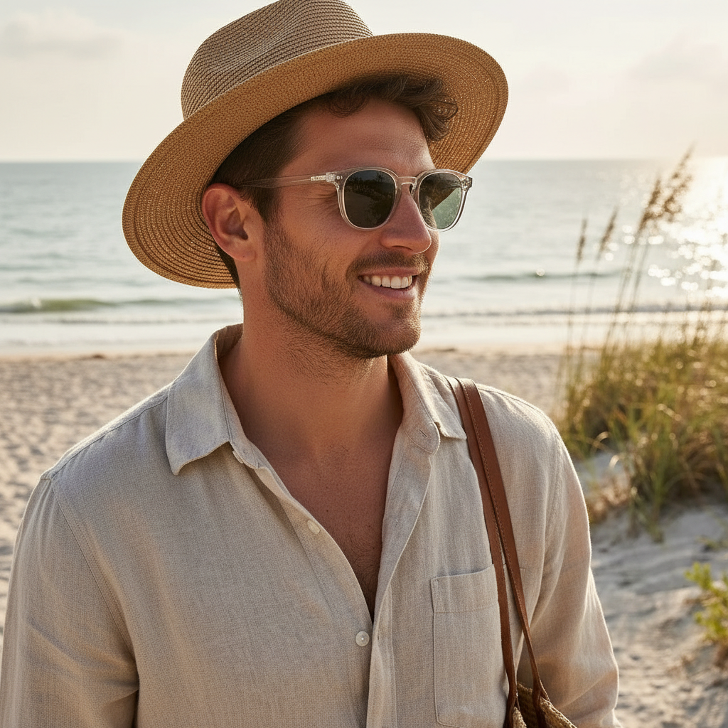 Harry | Men's Wayfarer Sunglasses With Square Frames And Full Rim | Classic