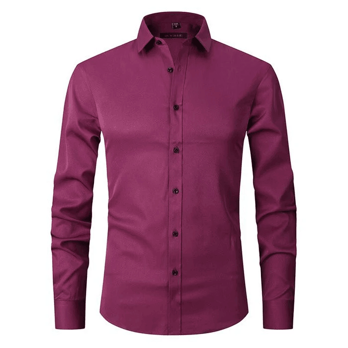 MEN'S SLIM FIT DRESS SHIRT WITH LONG SLEEVES
