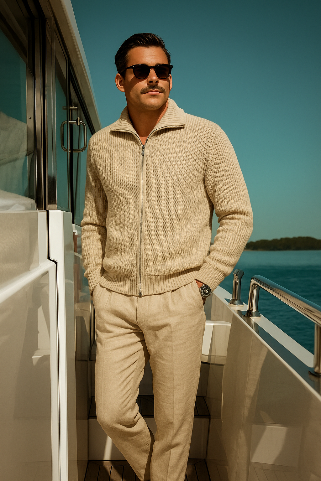 Elegant Knitted Open-Front Sweater
