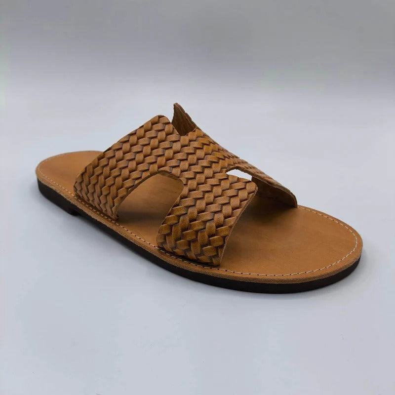 Classic Leather Slide Slippers