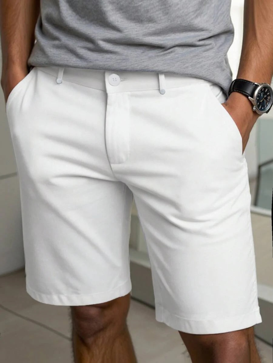 Straight Cut Casual Shorts for Men