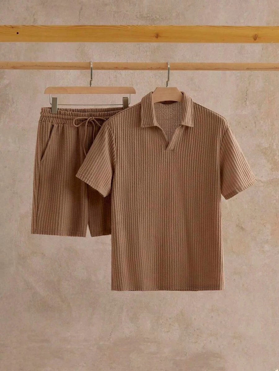 V-neck short-sleeve Summer Set