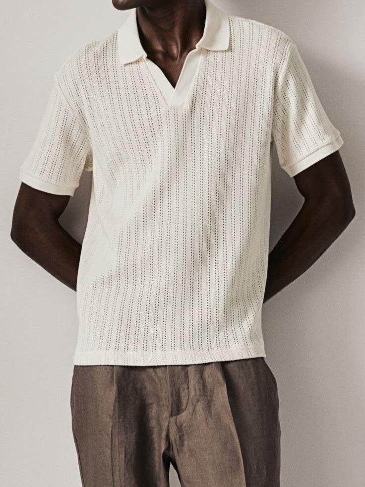 V-neck Polo Shirt for Men