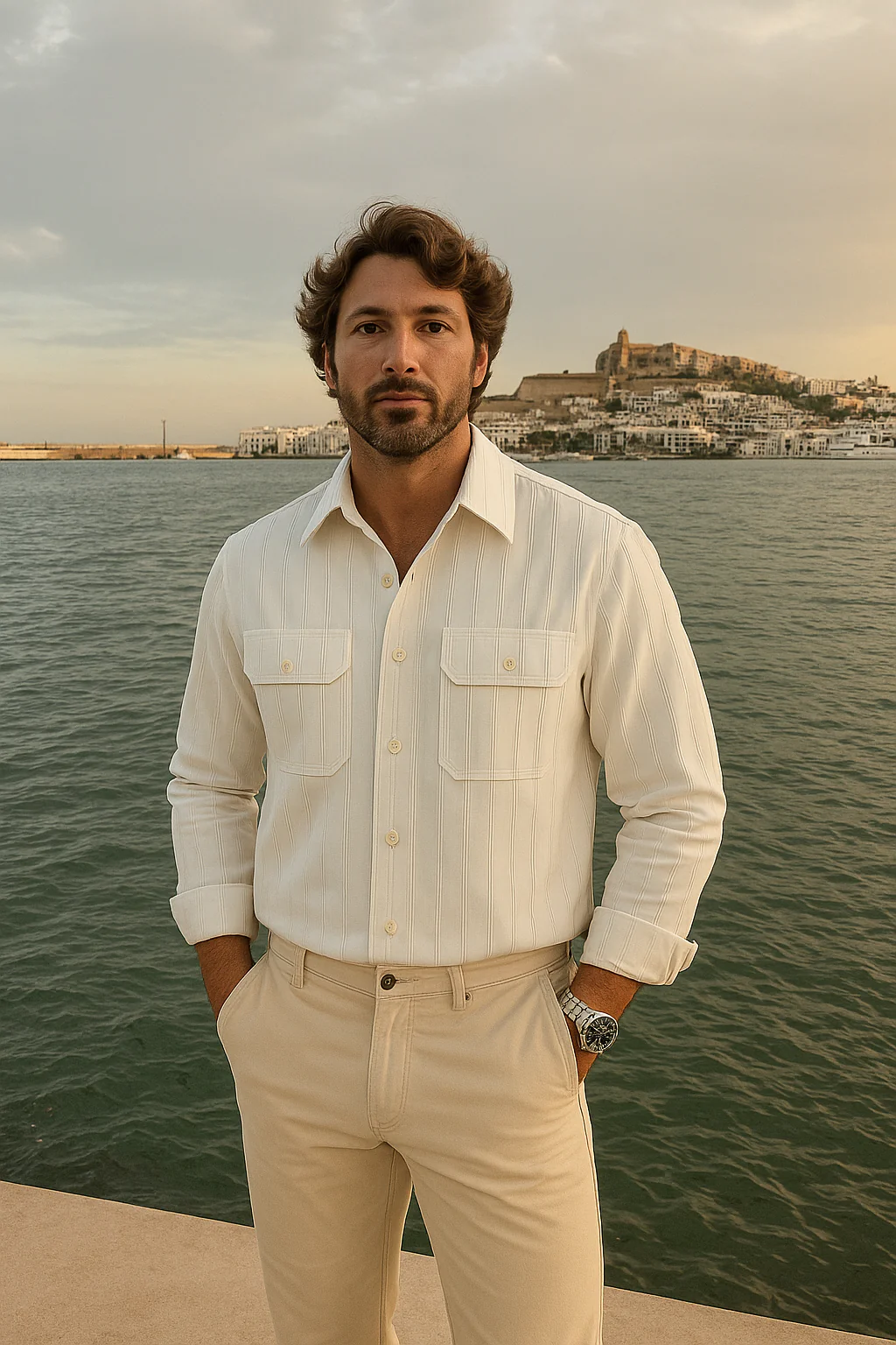 Relaxed Fit Summer Overshirt for Men