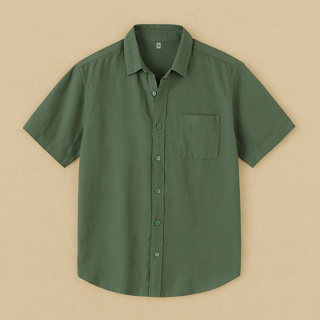 Italian Linen Short-Sleeve Shirt