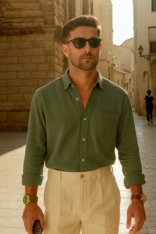 Premium Linen Men's Casual Shirt