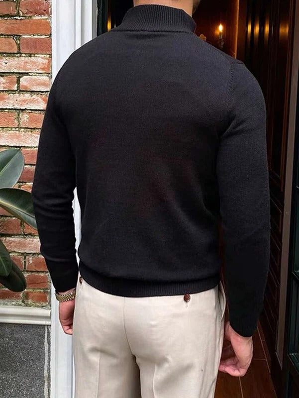 Old Money Men’s Turtleneck Sweater