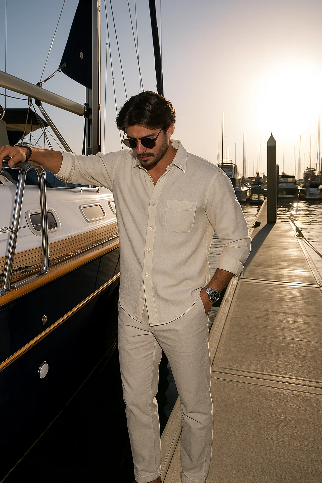 Classic Italian Linen Casual Shirt