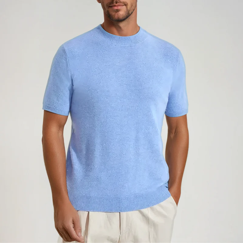 Casual Men's Cashwool Knitted TShirt