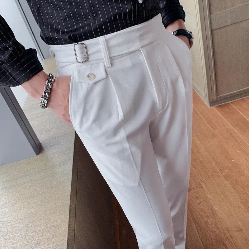 Refined Slim Fit Trousers for Men