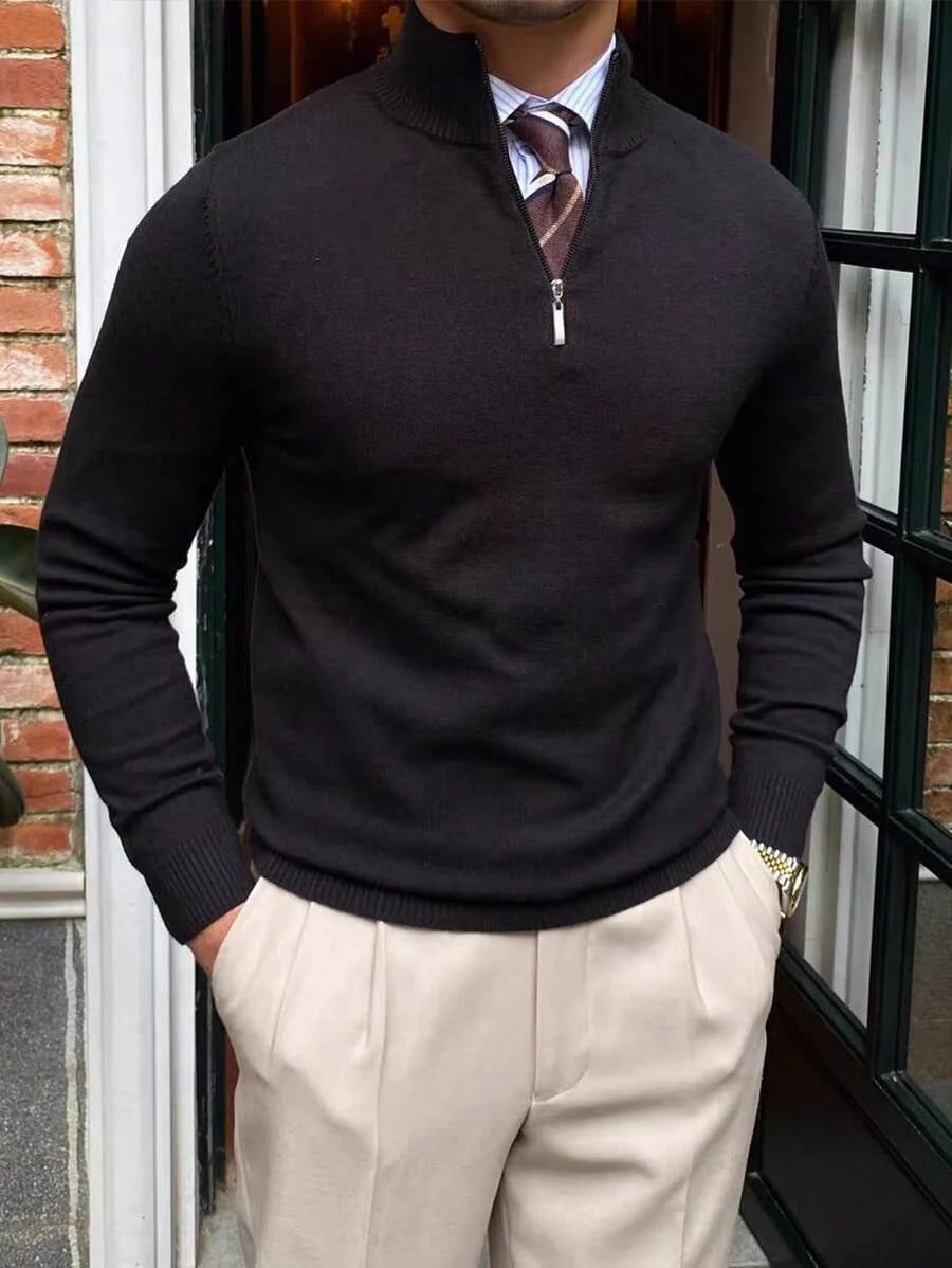 Old Money Men’s Turtleneck Sweater