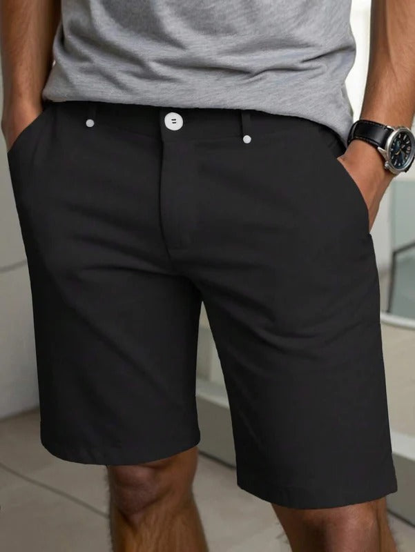 Straight Cut Casual Shorts for Men