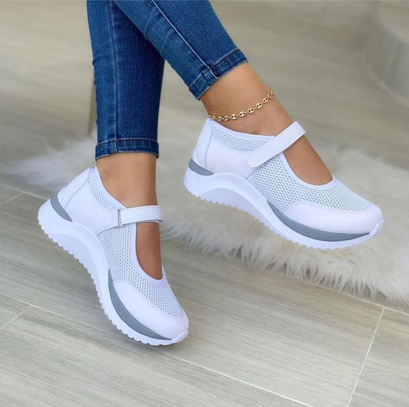 Women's Orthopedic Walking Shoes With Hook-and-loop Strap