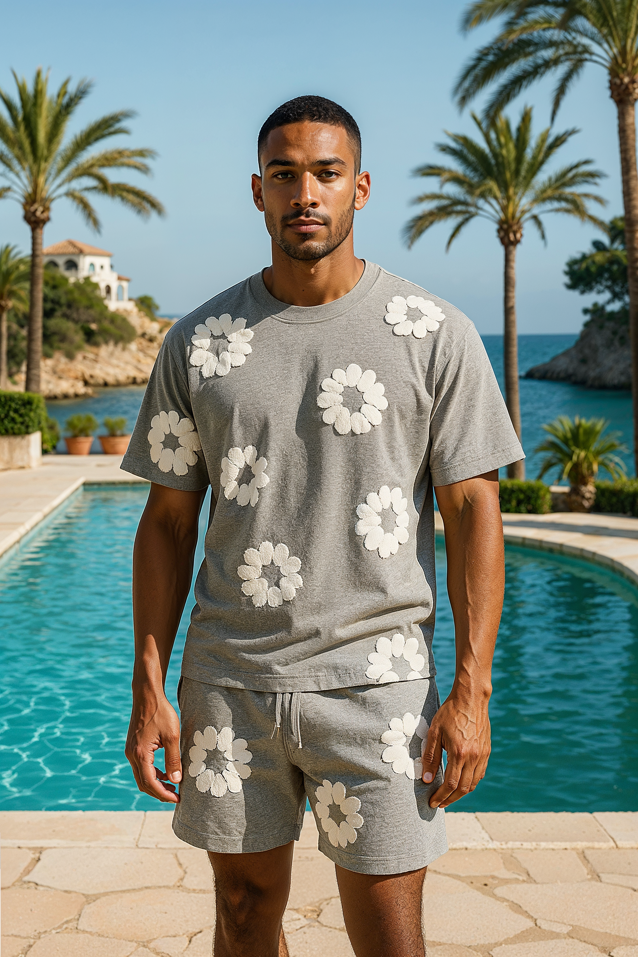BREATHABLE COTTON T-SHIRT AND SHORTS SET FOR MEN AND WOMEN