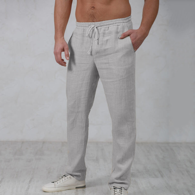 LINEN-COTTON JOGGERS PANTS FOR MEN